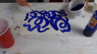 fizzy art with baking soda
