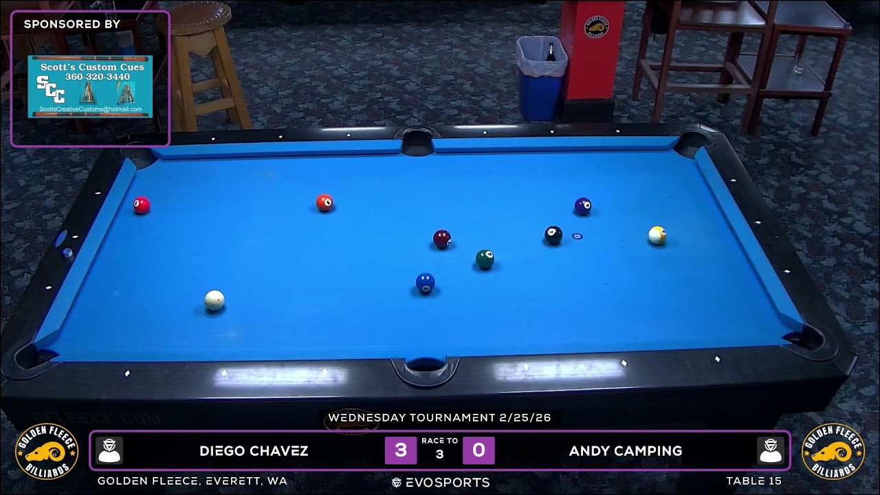 DIEGO CHAVEZ vs ANDY CAMPING - GOLDEN FLEECE - TABLE 15 | EvoSports