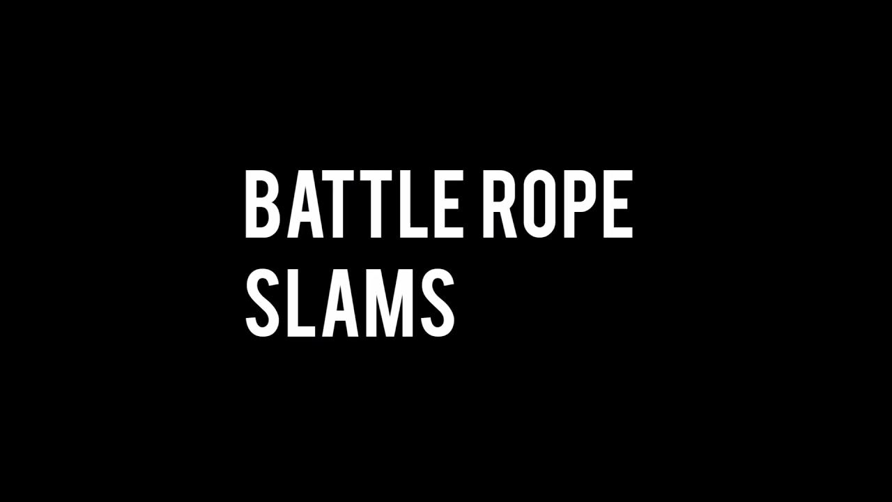 Battle Rope Slams Exercise Tutorial YouTube