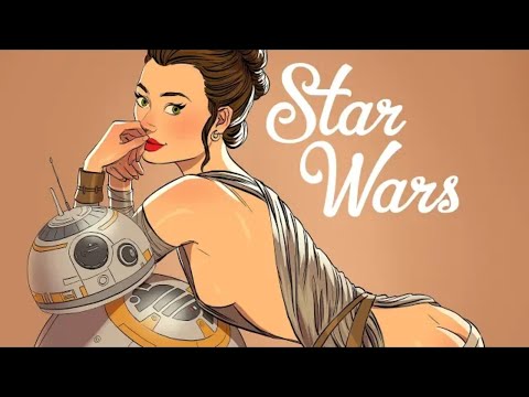 Star Wars Girls Pin-Up Arts 💛❤💛❤💛