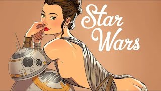 Star Wars Girls Pin-Up Arts 💛❤💛❤💛