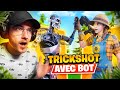 FAIRE TOP 1 avec un BOT sur FORTNITE... On a mis un TRICKSHOT