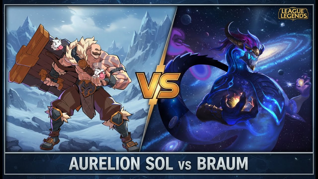 MVP AURELION SOL (17/2/7) vs BRAUM | El equipo enemigo viendo el score 40 vs 14: 
