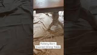 Pottery Barn Inspired Dining Table Makeover with Paint
