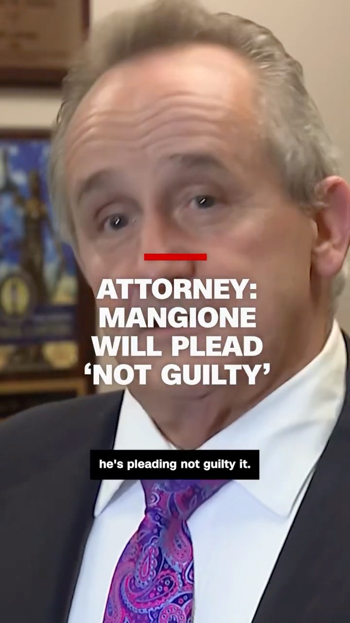 Attorney: Mangione will plead 'not guilty'