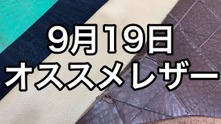 9月19日オンラインショップおすすめカット牛革【レザークラフト】【ハンドメイド】