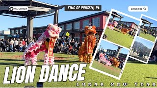 Chinese Lion Dance for Lunar New Year | Chinese Culture | Chinese New Year 2024 | King of Prussia PA