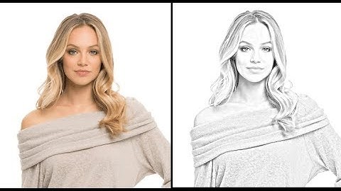 convert image to pencil drawing Quickly using GIMP