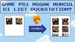 Solusi Game PS1 Ga Muncul di List Emulator Duckstation - Cara membuat File Cue Sendiri