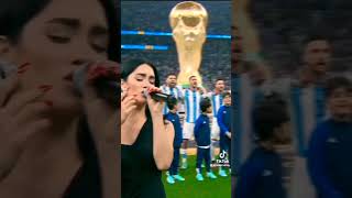 Himno argentino en la final de Qatar 2022