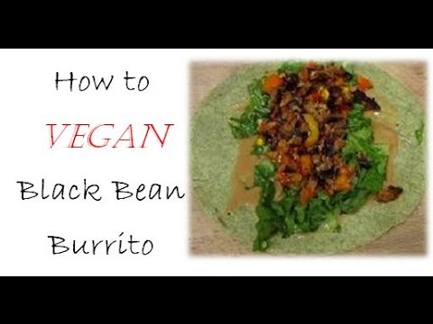 (Day 6) How to Vegetarian recipe For Beginners: Black Bean Burger Burrito