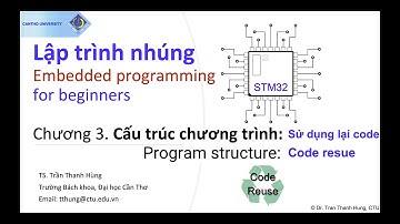 Lập trình nhúng STM32 - Chương 3.4 Sử dụng lại code | Program structure for STM32 - Code reuse