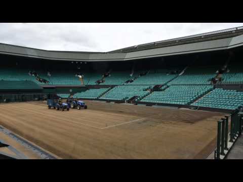 Stripping the grass off Centre Court