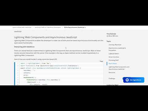 Write Asynchronous Javascript | Salesforce Trailhead | SalesforceTutorialRack