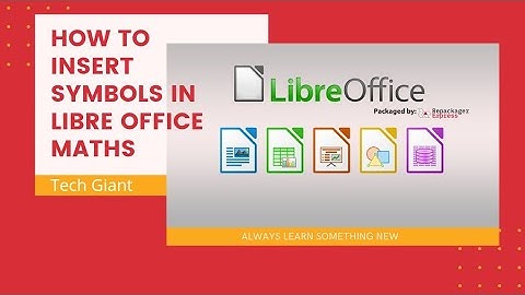how to insert symbol in libre office in kali linux or any linux os
