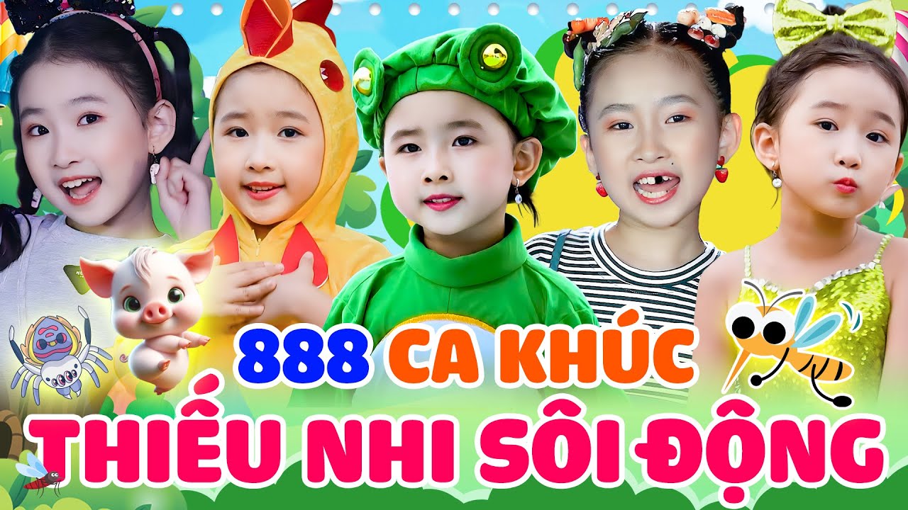888 Ca Khúc Thiếu Nhi Sôi Động Cho Bé Năng Động Cả Ngày - Bé Candy Ngọc Hà - Đàn Gà Trong Sân