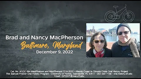 Brad and Nancy MacPherson, Baltimore, Maryland, December 9, 2022