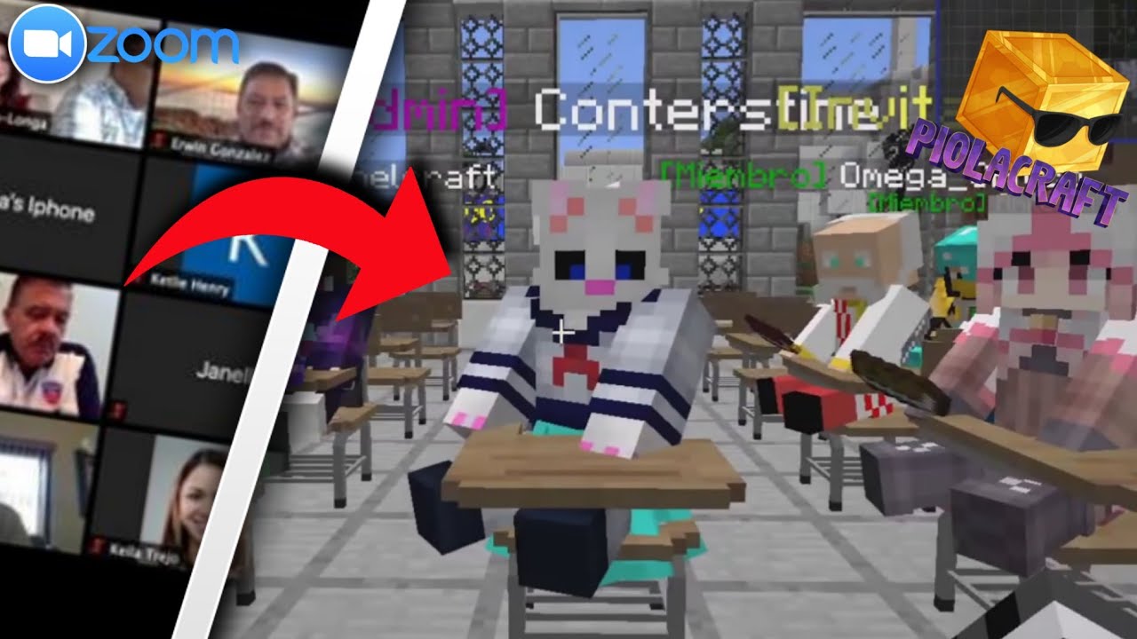 CLASES VIRTUALES pero en MINECRAFT