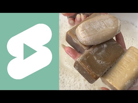 Мылю дегтярное мыло | Tar soap | ASMR #shorts