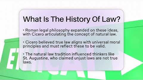 What Is The History Of Law? - Philosophy Beyond