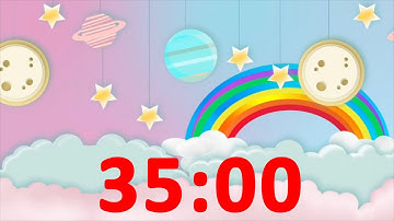 35 Minute Timer with Music for Children, Kids, Classroom - Countdown Video & Satisfying