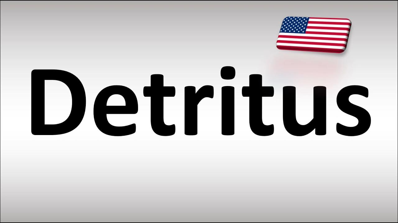 How to Pronounce Detritus in American English (USA) - YouTube
