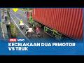 Terekam Detik-detik Pemotor Meninggal Terlindas Truk di Jalan Raya Nganjuk - Surabaya