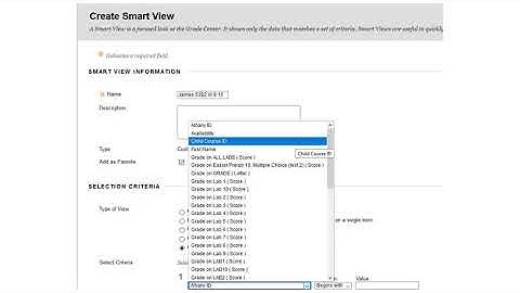 Blackboard Smart View Creation Demonstration