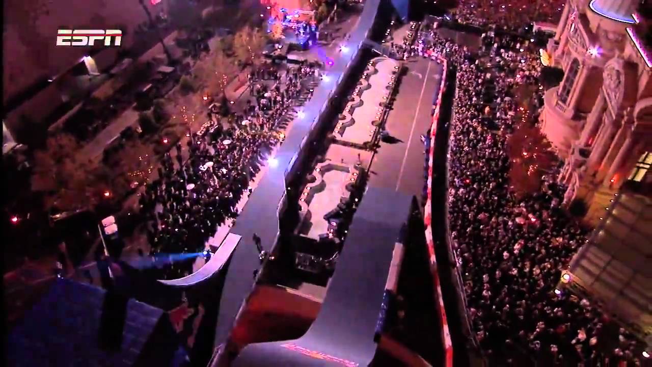 Red bull motorcycle jump new years eve