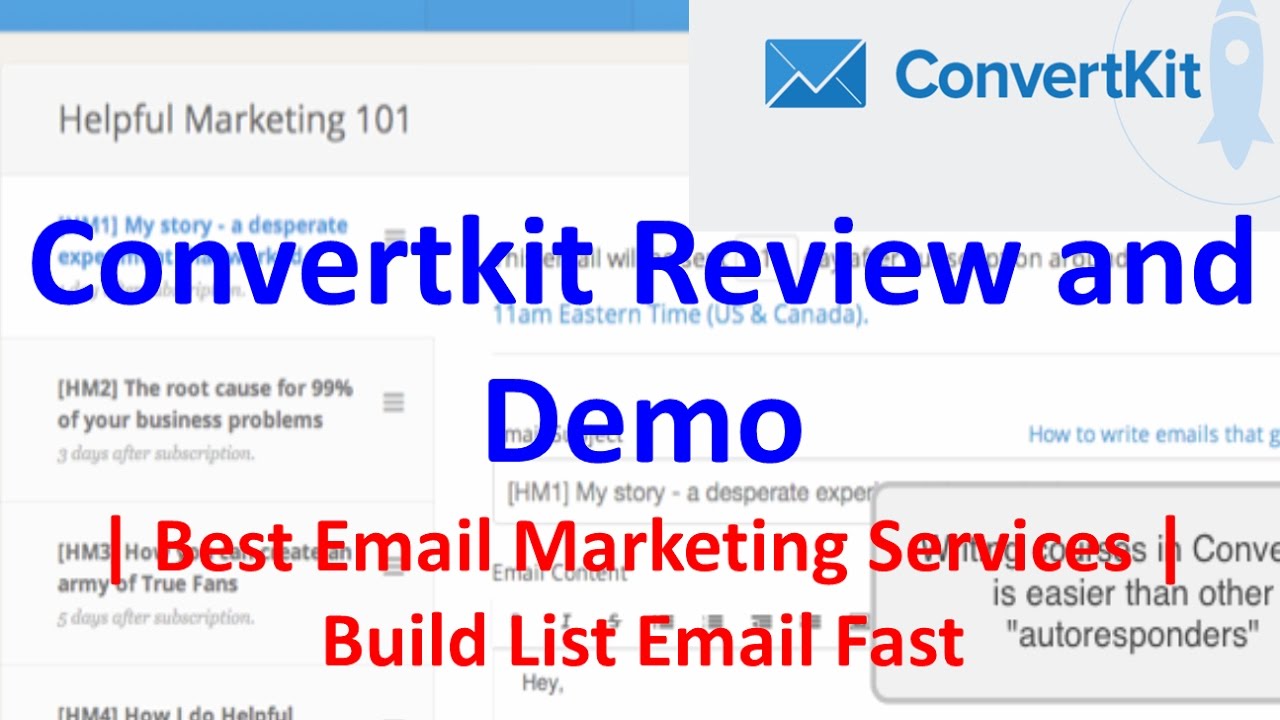 Convertkit Review and Demo Best Email Marketing Services Build List