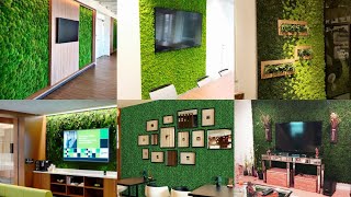 Living Room Artificial Grass ideas 2021 || Grass Designs