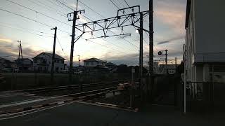 東京メトロ半蔵門線18000系甲種輸送、東海道本線片浜駅。