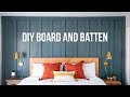 How to install a simple DIY board and batten wall