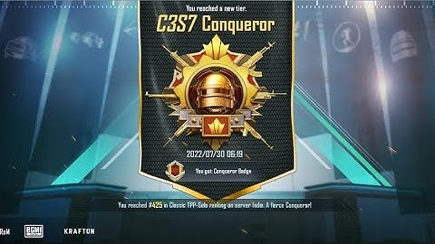Finally i reached conqueror in C3S7 😍
