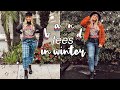 MIDSIZE WINTER OUTFITS | how i style BAND TEES in winter!