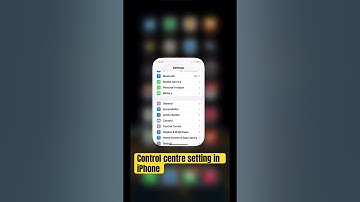 Check your iPhone control centre settings in few seconds allow apps access