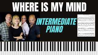 Where is my mind - Pixies/Black Francis - Intermediate Piano - Sheet Music Playalong