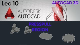 Famous AUTOCAD 3D| PRESSPULL(INCREASING 3D OBJECT )| REGION| LEC 10 Net Worth