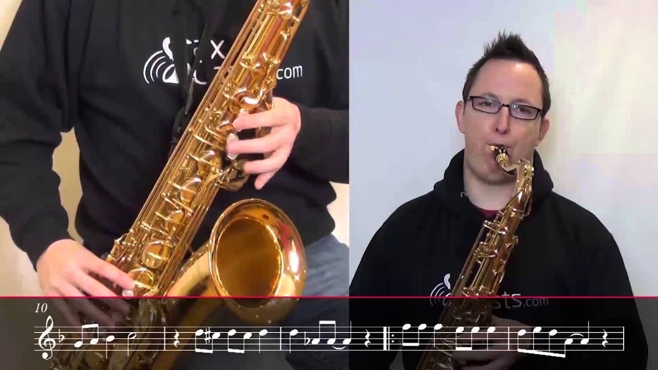 How to play Jingle Bell Rock on Tenor  Saxophone Saxophone 