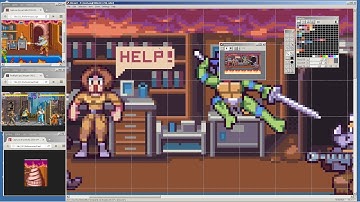 PIXEL ART TIME LAPSE #18 - Teenage Mutant Ninja Turtles