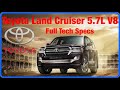 Toyota Land Cruiser 5 7L V8 2021 Tech Specs