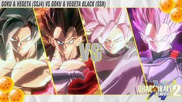 CPU vs CPU | Goku & Vegeta (SSJ4) vs Goku & Vegeta (SSR) | Dragonball Xenoverse 2