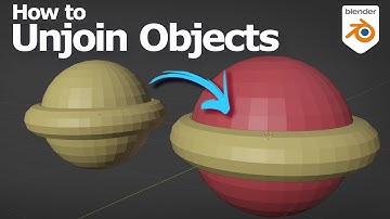 Blender how to join objects into one mesh and how to split mesh into two objects