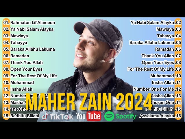 Maher Zain Lagu Terbaik 2024 | Maher Zain Full Album | Ramadan, Rahmatun Lil'Alameen, Mawlaya Vol 42 class=