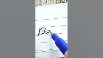 Bhavani - Beautiful name in Cursive writing | Cursive writing for beginners | #shorts