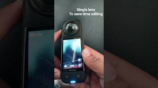 How to switch to single lens in insta360 x4. #tutorial #insta360 #ytshorts #algorithm