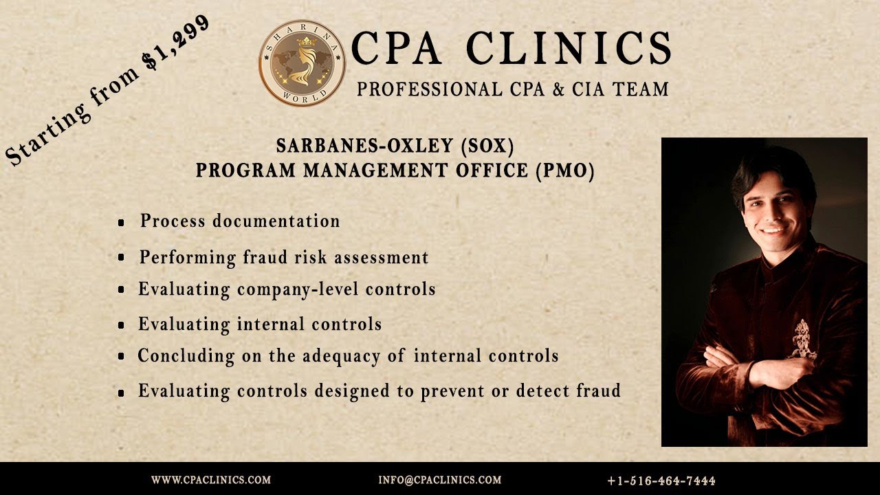 SarbanesOxley (SOX) COMPLIANCE SOX Compliance Analyst CPA CLINICS YouTube