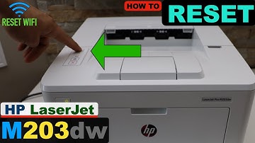 HP LaserJet Pro M203dw Reset To Factory Defaults | Reset WiFi | Restore Setup mode.