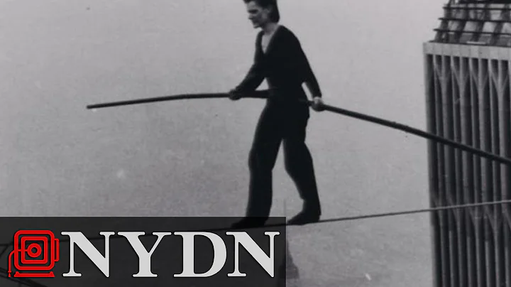 Philippe Petit Walks a Tightrope Between the Twin ...