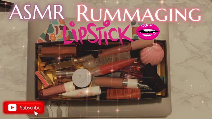 ASMR| Lipstick/Lipgloss rummaging 💋💄| Lid sounds & tapping (No talking)
